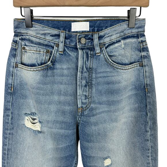 Boyish by HER NWT The Billy Taxi Driver High Rise Distressed Cotton Skinny Jeans - Picture 4 of 12